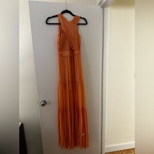 Veronica Beard Florencia dress in bright coral NWT